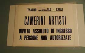 No unauthorized personnel are allowed backstage