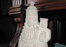 Mensa's copy of the Madonna and Child.  He was 
commissioned to make a replica of the original, which was made during the 1500s.