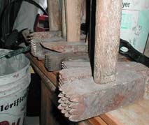 Tools used to chisel and shape the particular stone, Bianca di la Cesana