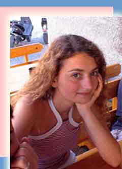 Alessandra 
enjoys visiting her grandparents in Cagli each year