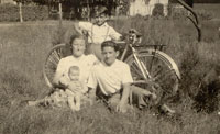 Iride and her family. Belgium, 1951.
