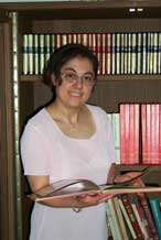 Cristina Anttoniucci, a teacher of Italian, and part founder of Atrium, teaches her students with wit and charm.