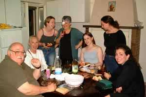 The first party of the trip