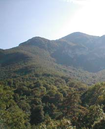 Fonte Avellana overlooks the Appenine mountains that surround Cagli