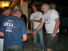 multiple men playing morra