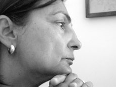 Close up shot of social worker 