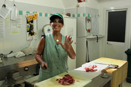 Daniela welcomes you to the Macelleria.