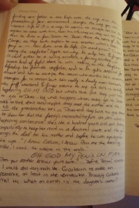 What happens when you give a writer twenty-five minutes.... Yes, that does say "OH GOD MY PEN'S ON FIRE" in the middle.