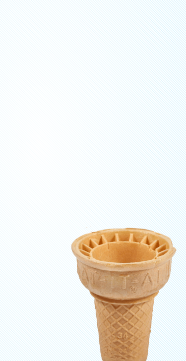 Empty ice cone