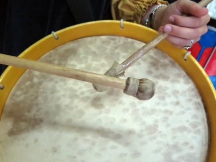 Antonella's drum, July 7, 2014. Photo by Rita Creel/Gonzaga-in-Cagli.