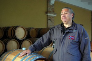 Even with a year to go before Ca Sciampagne officially opens, Leonardo Cossi wine has already started to age wine in several oak and cherry barrels.