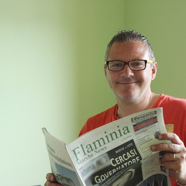 Guido Giovagnoli runs Cagli-based Flaminia Marche News, a free newspaper covering the small towns of the region.