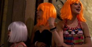 Models await their turn to start down the catwalk at Urbino's Sfiliata Sotto Delle Stelle--Parade Under the Stars.