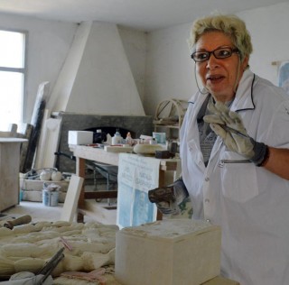 Natalia Gasparucci is a stone sculptor is Sant’Ippolito, a town rooted in tradition of this art and rich with history that dates back to the 13th century. Carved in Stone