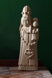 Gasparucci’s Madonna sculptures, which she’s most known for, are pieces for sale and exhibition. 