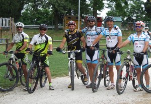 Bikers of various local clubs excited to set off for a day of biking.