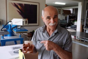 Marcello Tiboni in the studio he helped build alongside hired construction workers in 1980. 