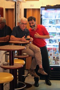 Enjoying a laugh with his regular customers makes Gigi’s job all the better.