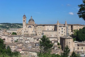 The renaissance architecture that makes up Urbino