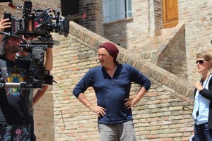 Director, Uwe Janson, working on set to create the perfect scene