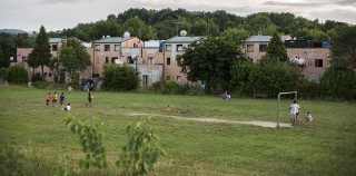 The soccer field is a meeting place for children. Two tennis courts and a playground will be built next to it as part of the redevelopment. The “Other” Urbino