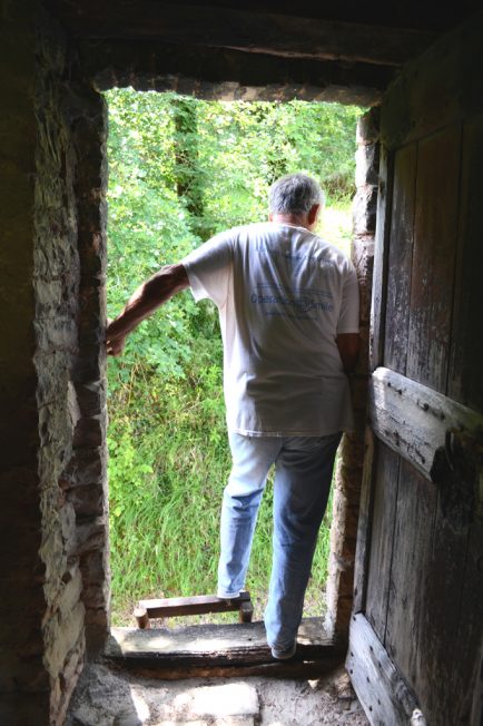 Enzo enjoying the view of his country paradise 20 minutes east of Cagli.  Photo by Kelli Pastore / Gonzaga in Cagli